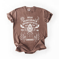 Ouija Board Comfort Colors Graphic T-Shirt Brown