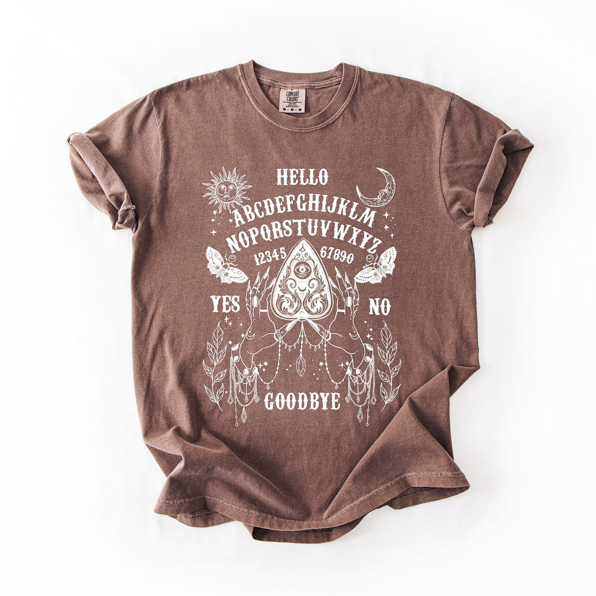 Ouija Board Comfort Colors Graphic T-Shirt Brown