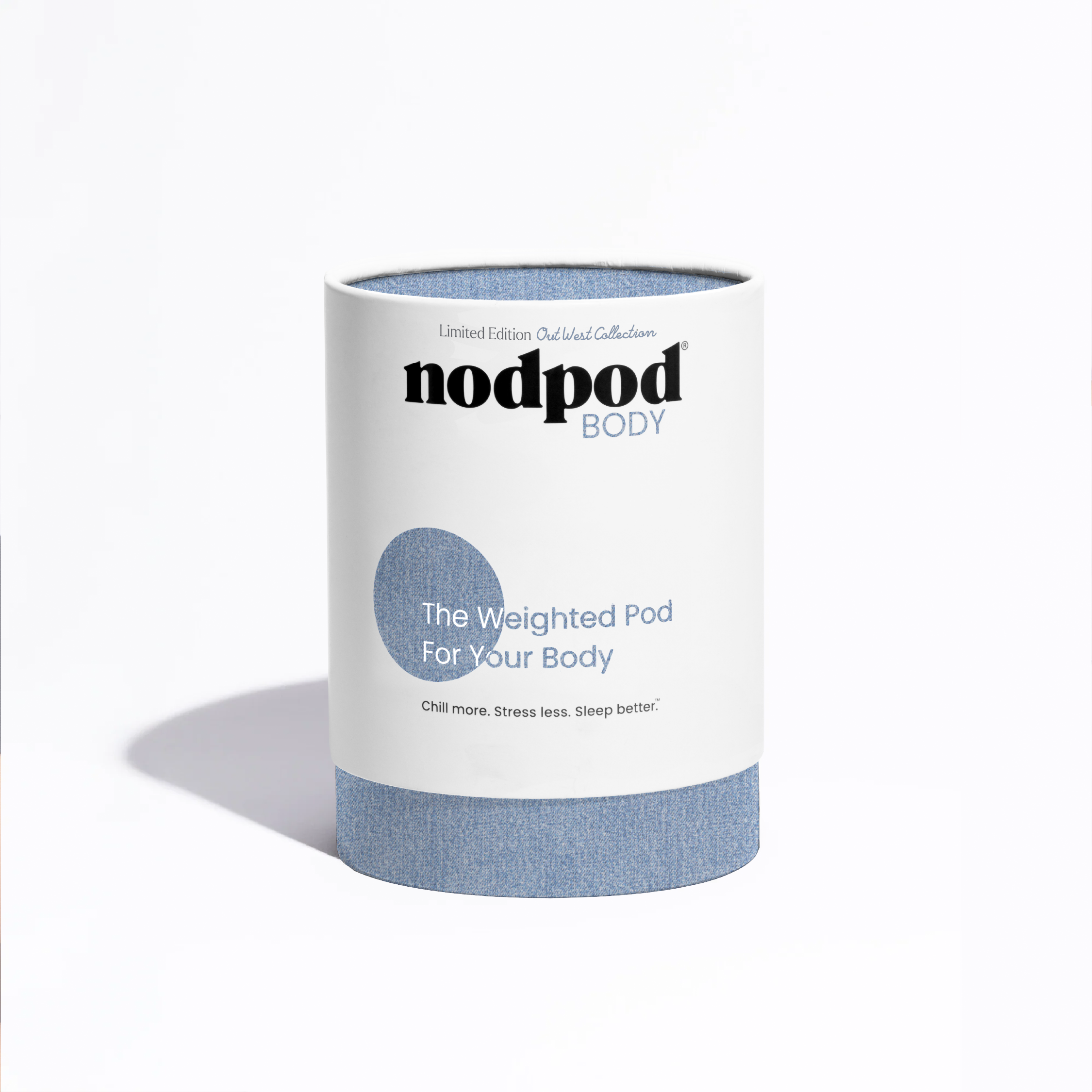 Nodpod BODY Portable Weighted Blanket Blue Jean
