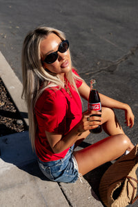 Ampersand Avenue Lulu Tee - Poppy