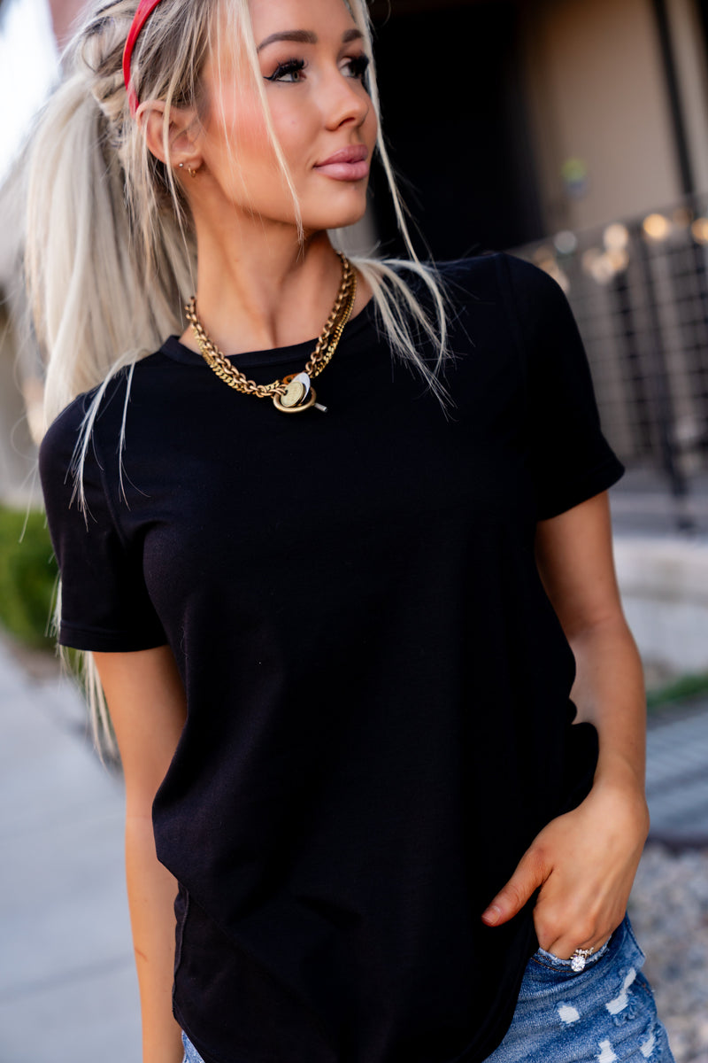 Ampersand Avenue Lulu Tee - Onyx