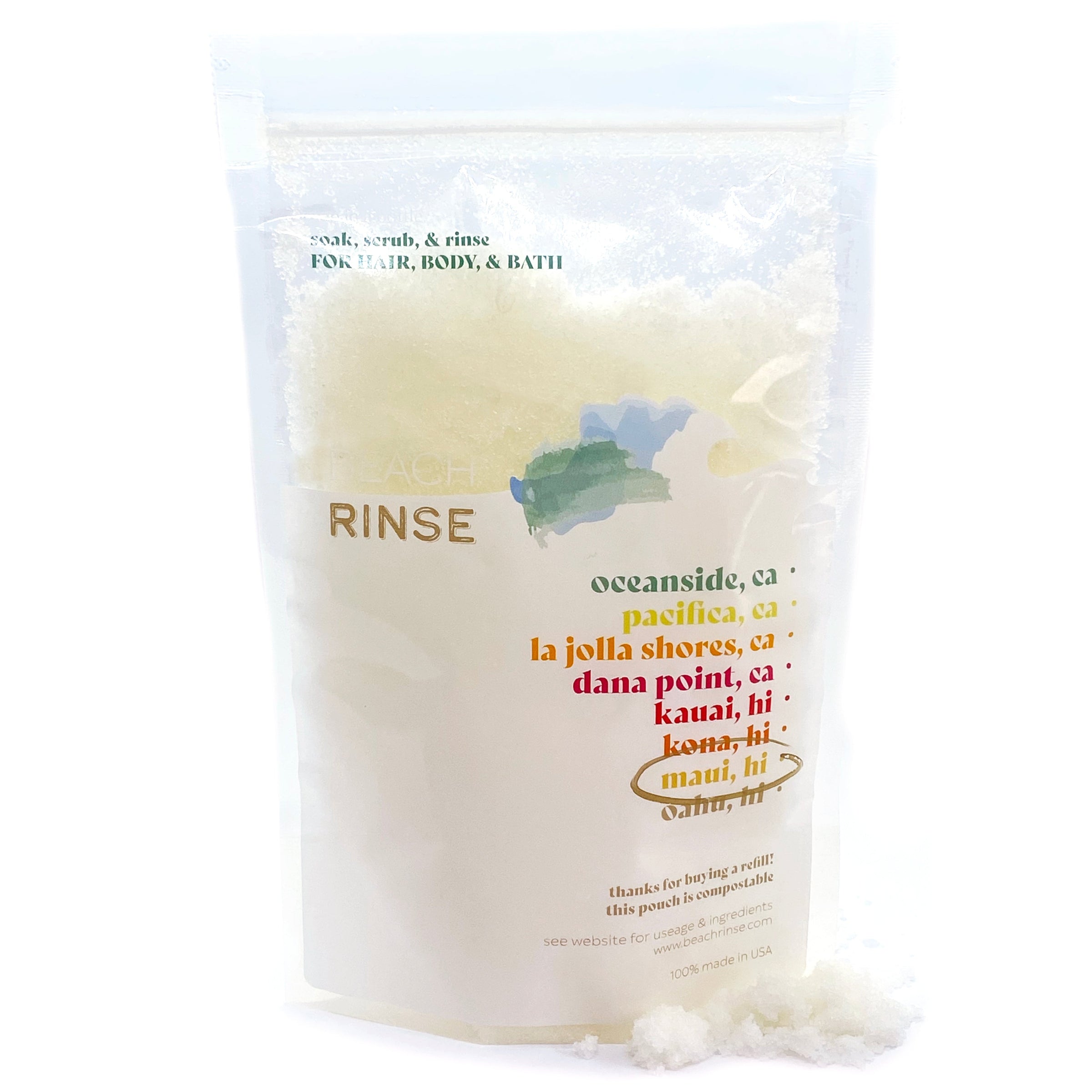 Dana Point Beach Rinse Bath Soak & Exfoliating Scrub