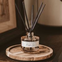 Sweet Water Decor Pumpkin Spice Tinted Glass Jar Reed Diffuser