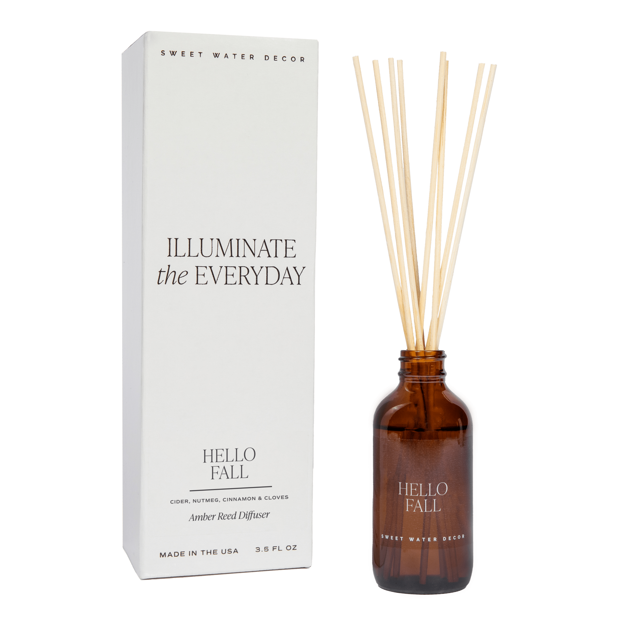 Sweet Water Decor Hello Fall Amber Reed Diffuser