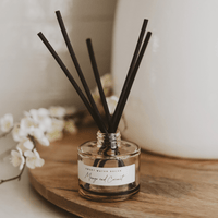 Sweet Water Decor Mango and Coconut Tinted Glass Jar Reed Diffuser