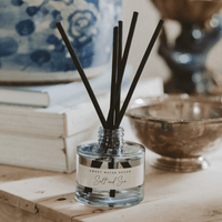 Sweet Water Decor Salt and Sea Blue Tinted Glass Jar Reed Diffuser