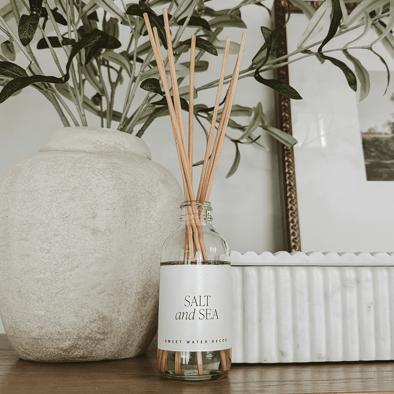 Sweet Water Decor Salt and Sea Clear Reed Diffuser