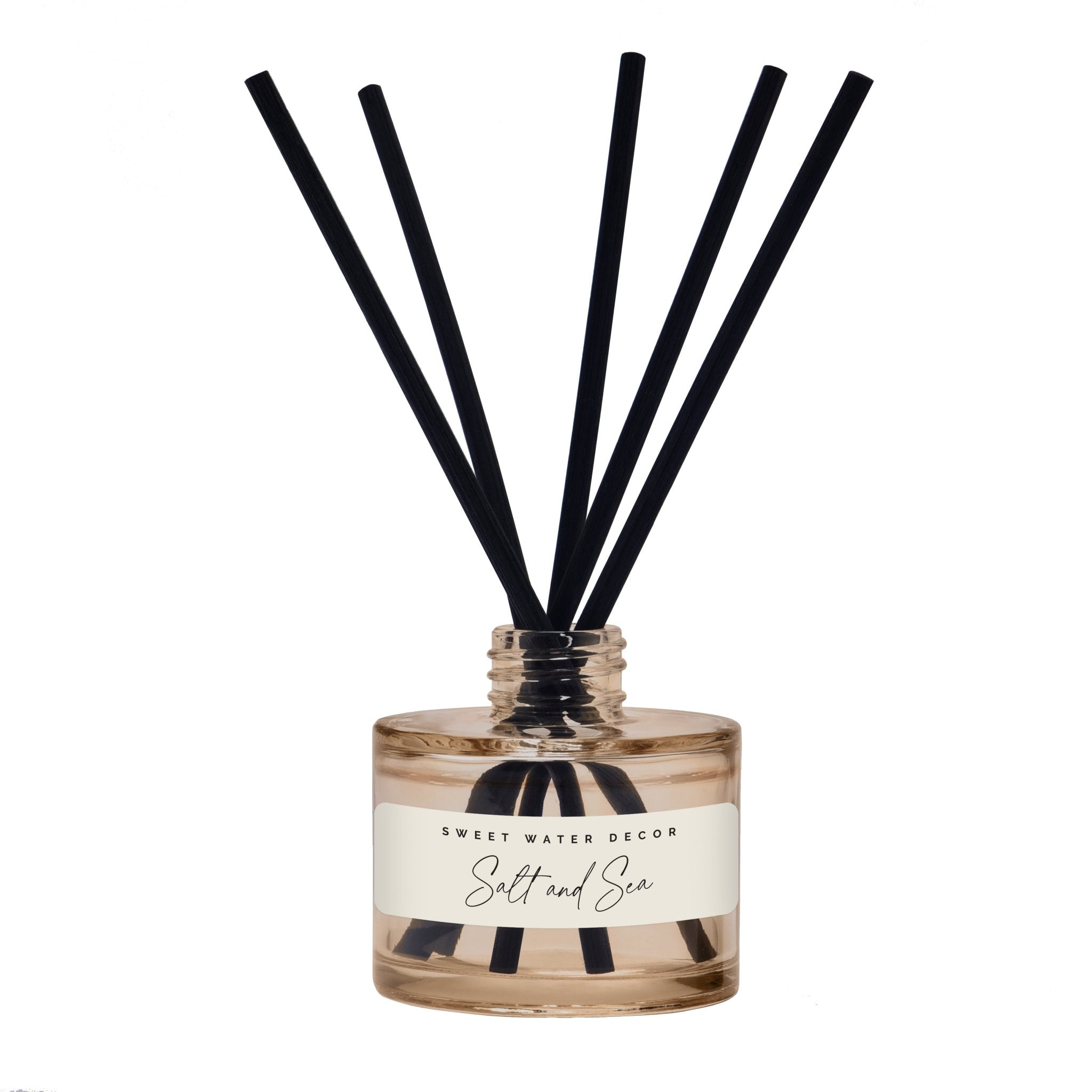 Sweet Water Decor Salt and Sea Tinted Glass Jar Reed Diffuser