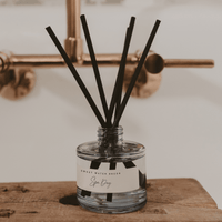 Sweet Water Decor Spa Day Blue Tinted Glass Jar Reed Diffuser