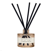 Sweet Water Decor Sandalwood Rose Tinted Glass Jar Reed Diffuser