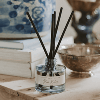 Sweet Water Decor Stress Relief Blue Tinted Glass Jar Reed Diffuser