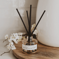 Sweet Water Decor Wildflowers and Salt Tinted Glass Jar Reed Diffuser