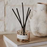 Sweet Water Decor Cashmere and Vanilla Tinted Glass Jar Reed Diffuser
