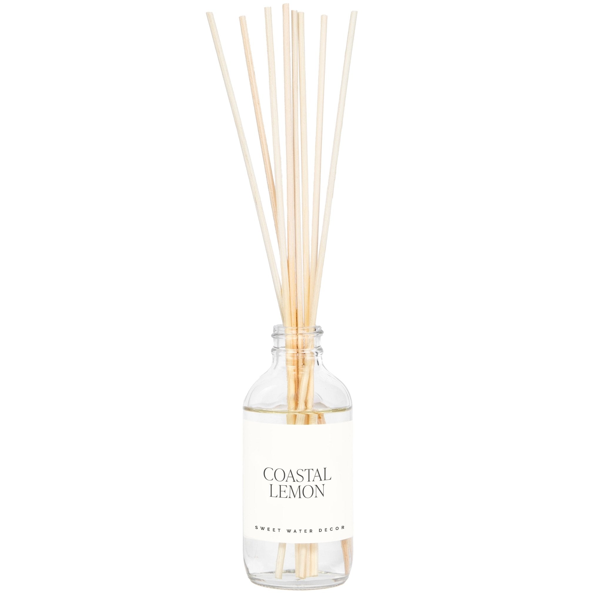Sweet Water Decor Coastal Lemon Clear Reed Diffuser