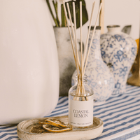 Sweet Water Decor Coastal Lemon Clear Reed Diffuser