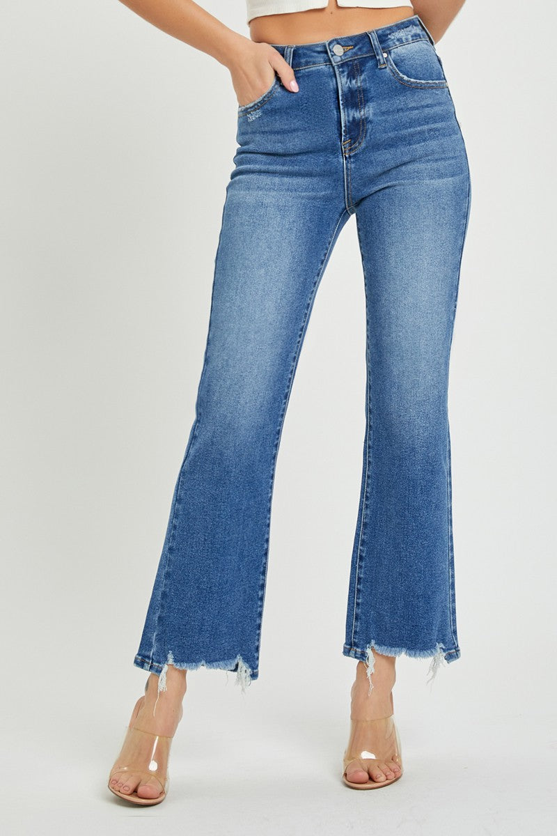 Risen High Rise Relaxed Fit Straight Leg Jeans