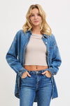 Risen Oversized Button Down Denim Shacket