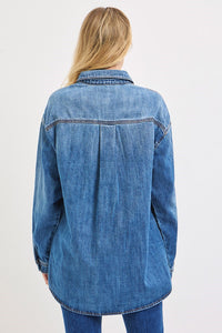 Risen Oversized Button Down Denim Shacket