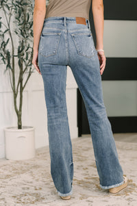 Judy Blue High Rise Bootcut with Fray Hem Jeans