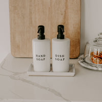 Sweet Water Decor White Stoneware Tray