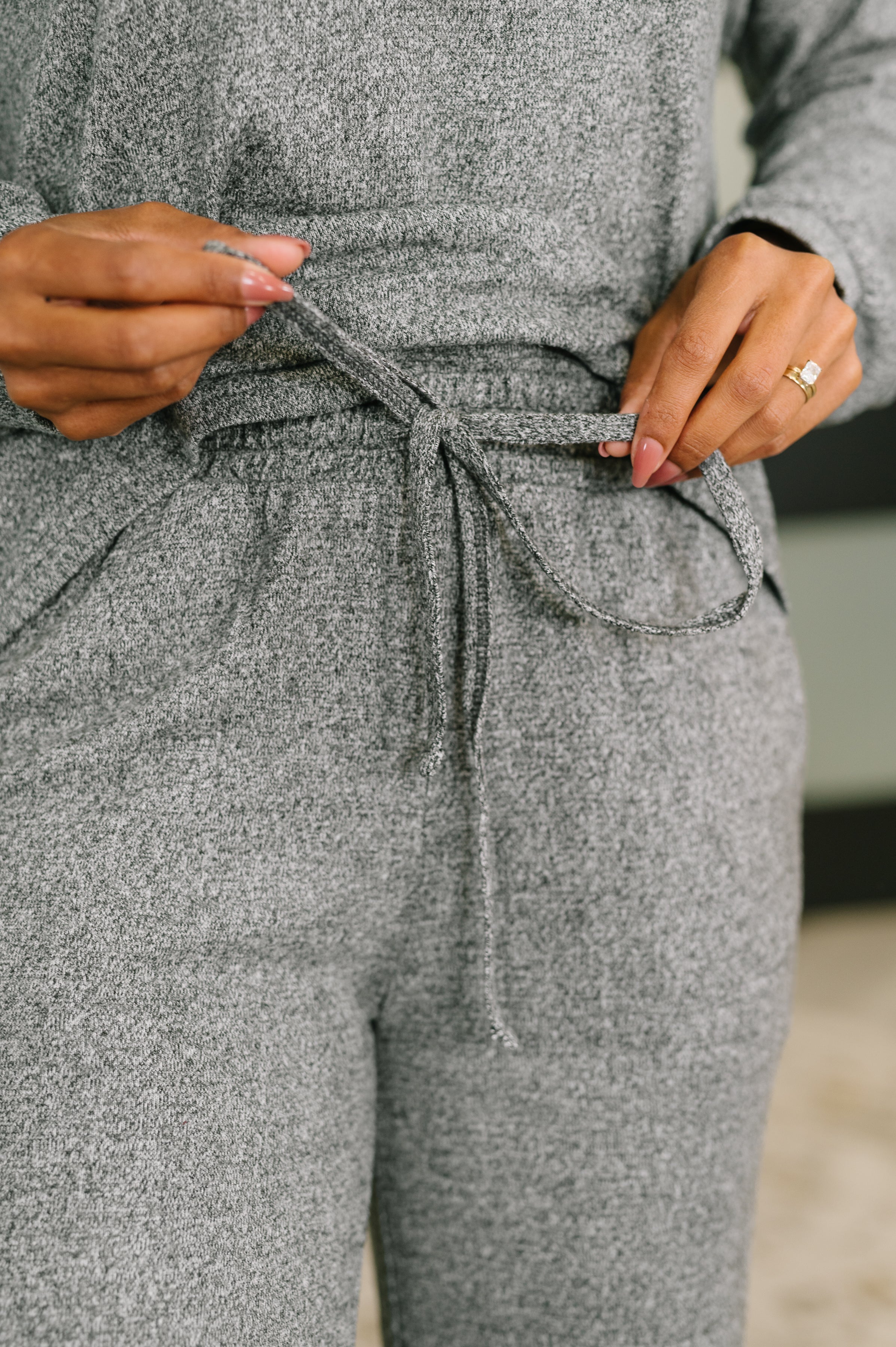 Hitting Snooze Top and Bottom Set in Black