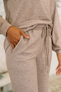 Hitting Snooze Top and Bottom Set in Brown