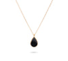 Small Black Enamel Teardrop Necklace