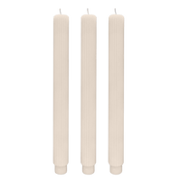 Sweet Water Decor Fluted Taper Candles - Set of 3