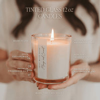 Sweet Water Decor Hello Fall Soy Candle - Tinted Glass Jar - 12 oz