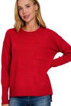 Round Neck Melange Sweater