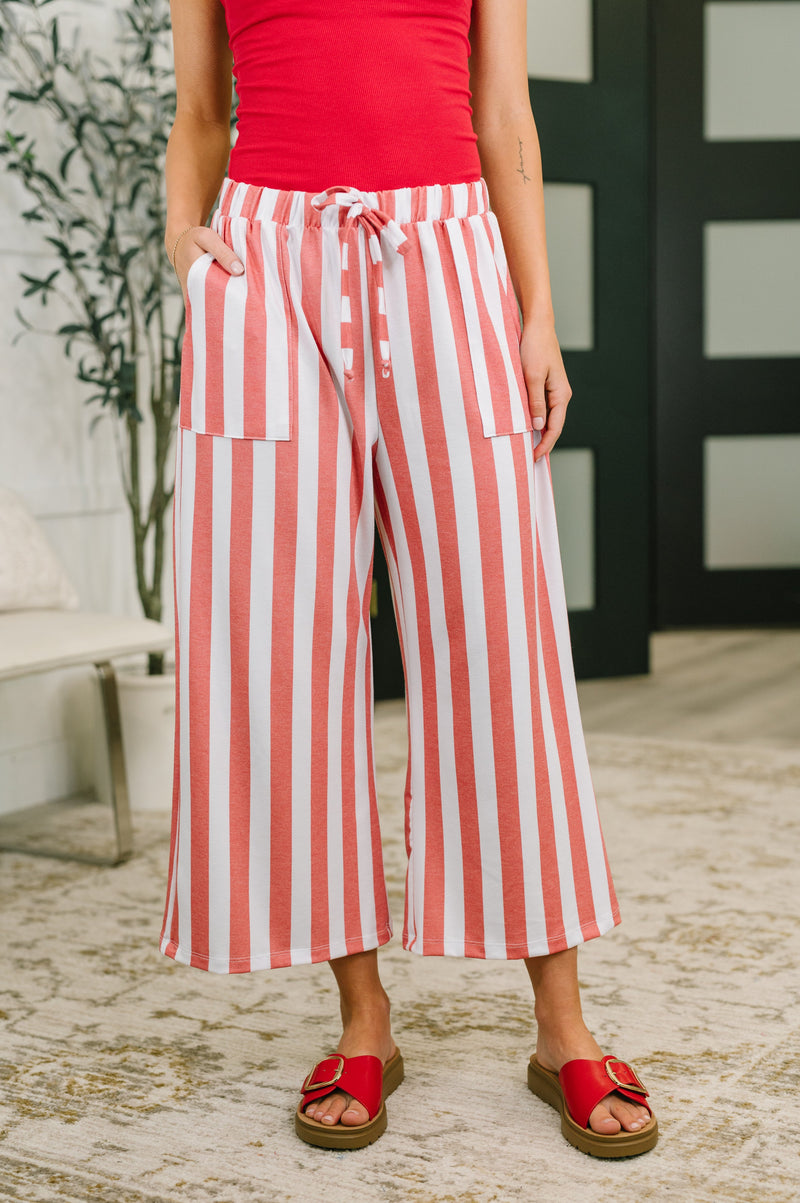 French Terry High Rise Wide Leg Pants