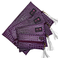 Makeup Junkie Bags Bubble Gator Amethyst