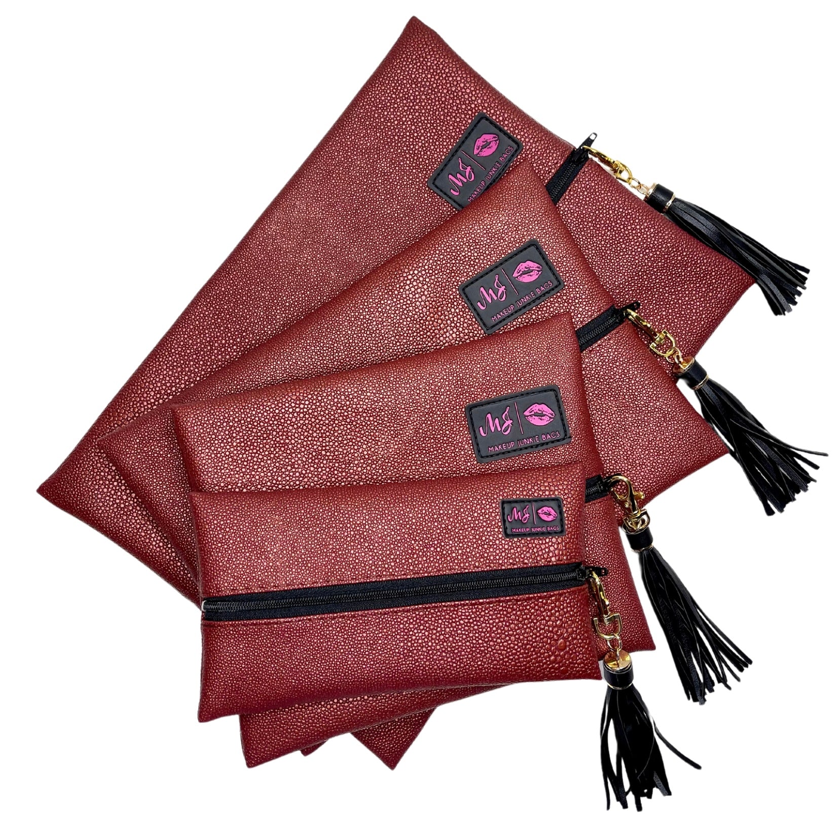 Makeup Junkie Bags Bronze Pebble