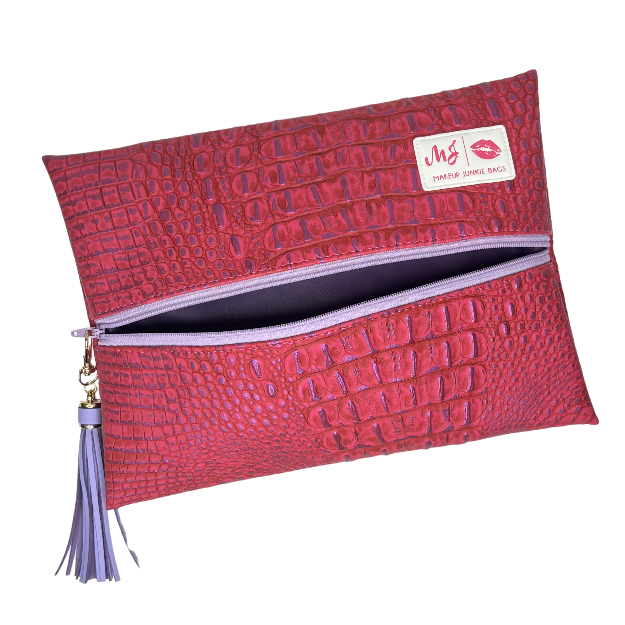 Makeup Junkie Bags Ice Gator Purple Kinda Pink