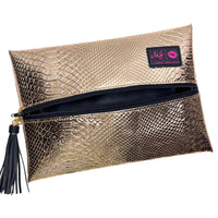 Makeup Junkie Rose Gold Python