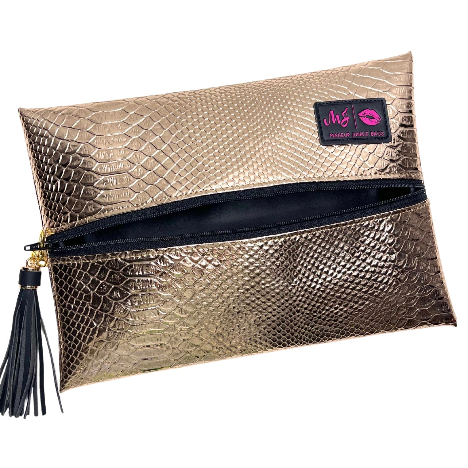 Makeup Junkie Rose Gold Python