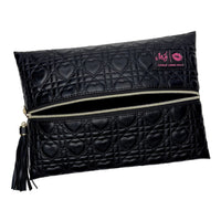 Makeup Junkie Bags Quilted Hearts Onyx