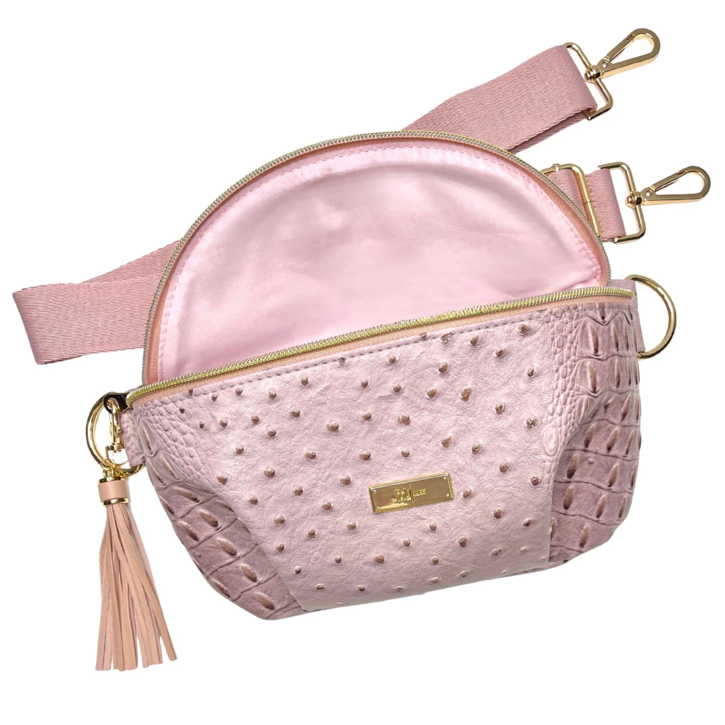 Makeup Junkie MJ Luxe Sidekick Bag Dune Dusty Blush