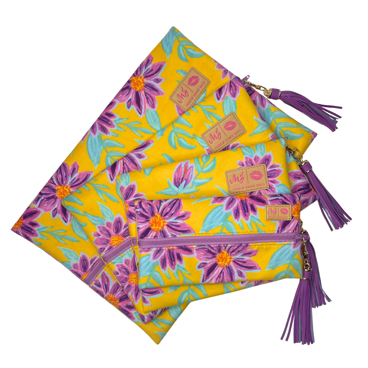 Makeup Junkie Bags Amethyst Bloom