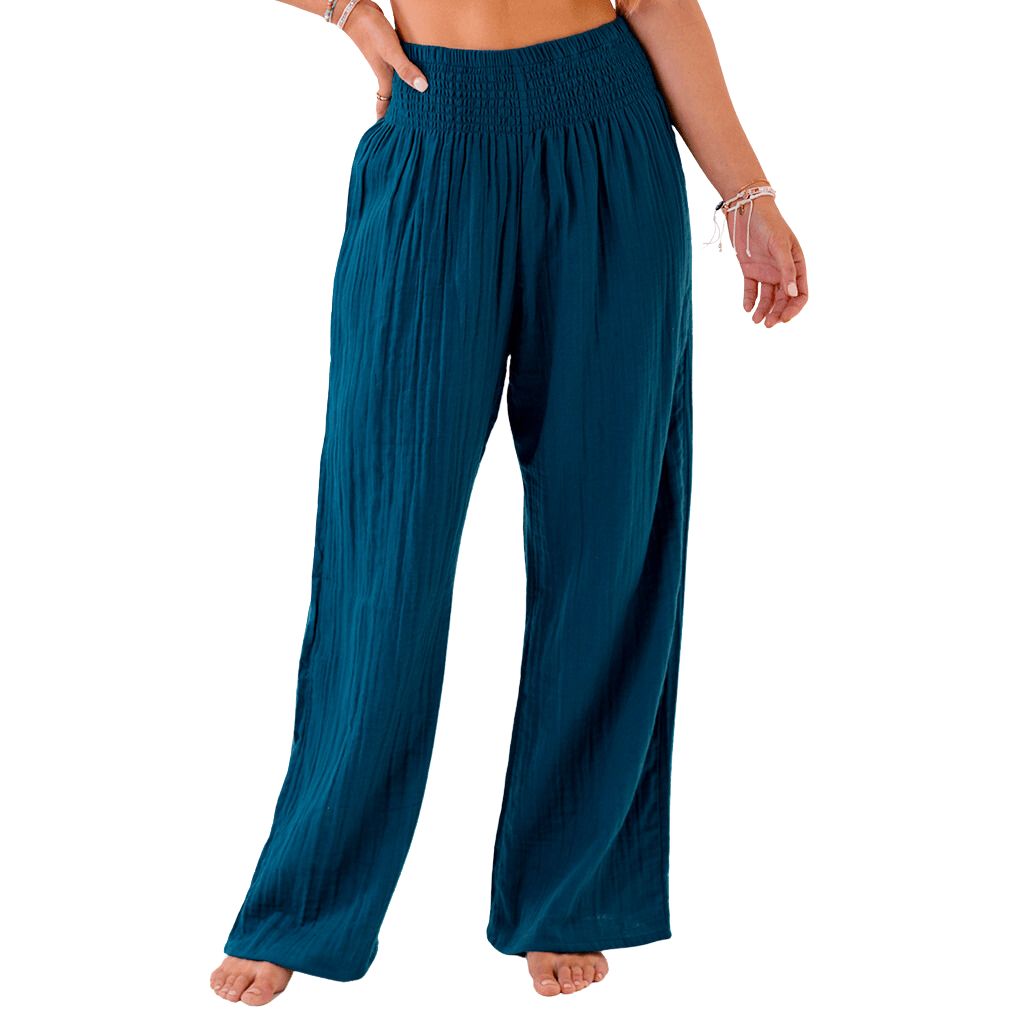 Lotus and Luna Pacific Wide Leg Cotton Pants