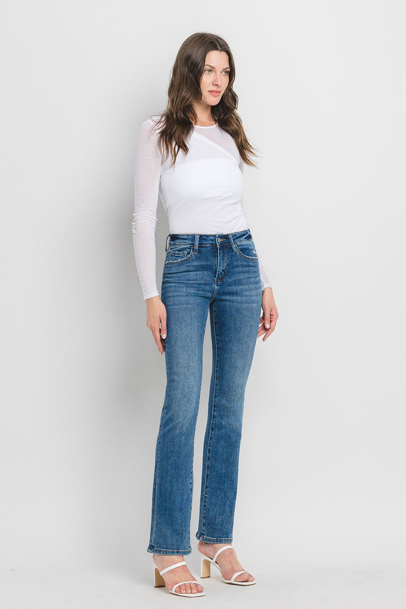 VERVET High Rise Shining Slim Bootcut Jeans