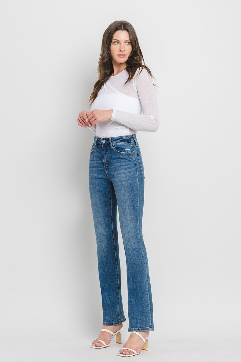 VERVET High Rise Shining Slim Bootcut Jeans