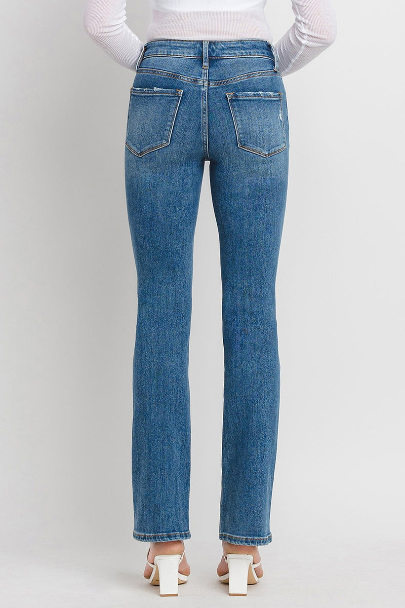 VERVET High Rise Shining Slim Bootcut Jeans