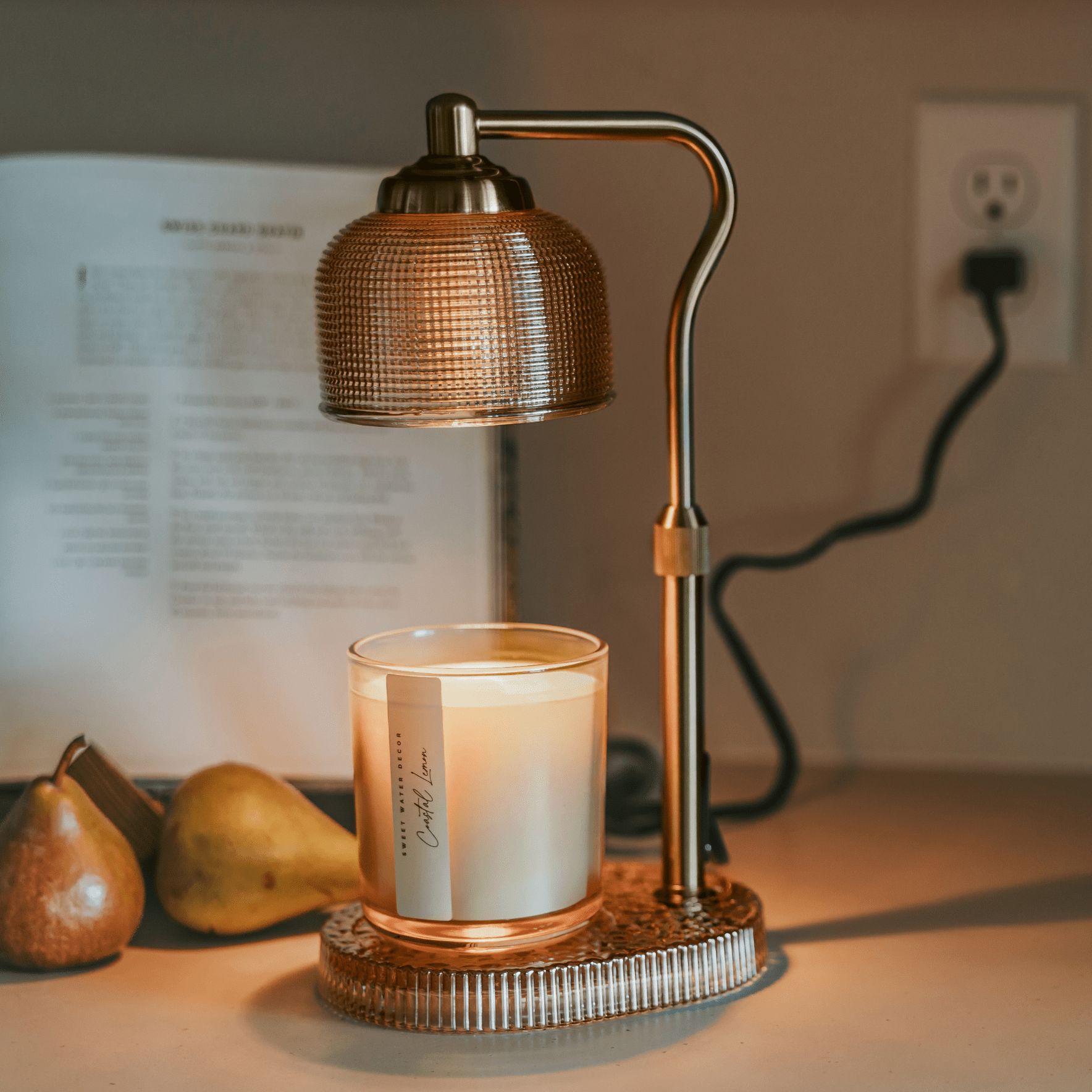 Glass Candle Warmer Lamp