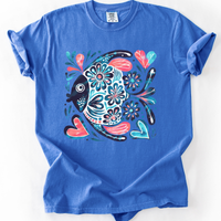 Watercolor Fish Comfort Colors Graphic T-Shirt