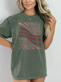 Wave Geometric Graphic Tee