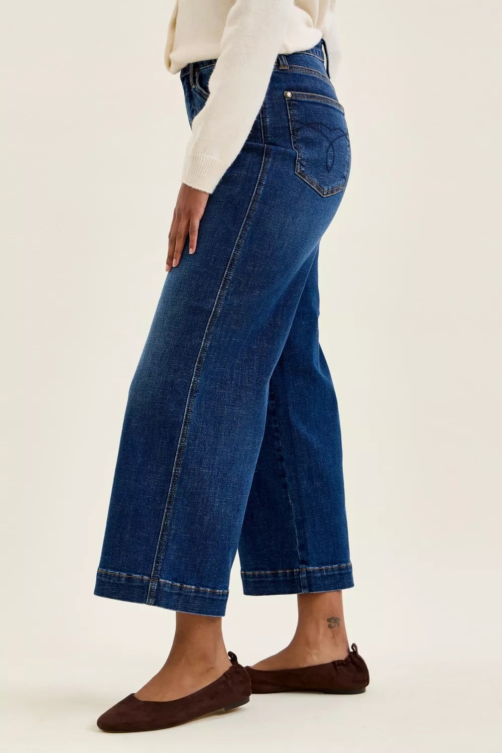 Judy Blue High Rise Dark Wash Claudia Wide Leg Jeans 881187