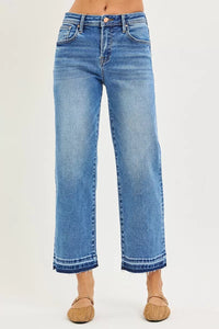 Risen High Rise Slouchy Cropped Boyfriend Jeans 