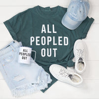 Mugsby All Peopled Out Comfort Colors Graphic Tee