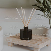 Pumpkin Spice Amber Tinted Glass Jar Reed Diffuser
